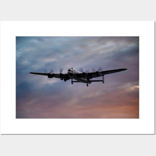 Avro Lancaster at Sunset Posters and Art